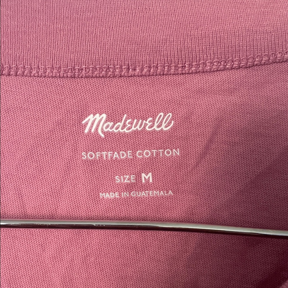 Madewell Mauve Pink Cropped Rib Tank Top - Picture 2 of 4